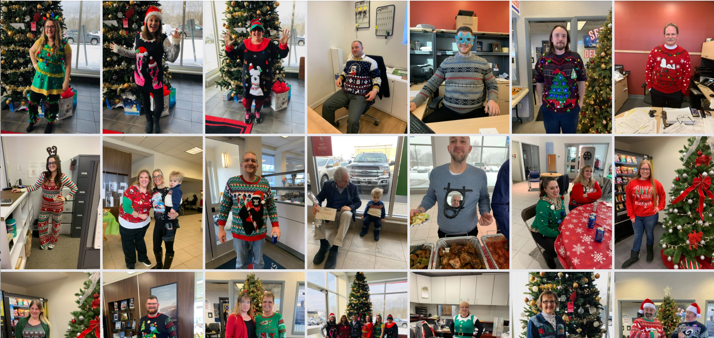 Ugly Christmas Sweater Contest at Steet Toyota of Johnstown!