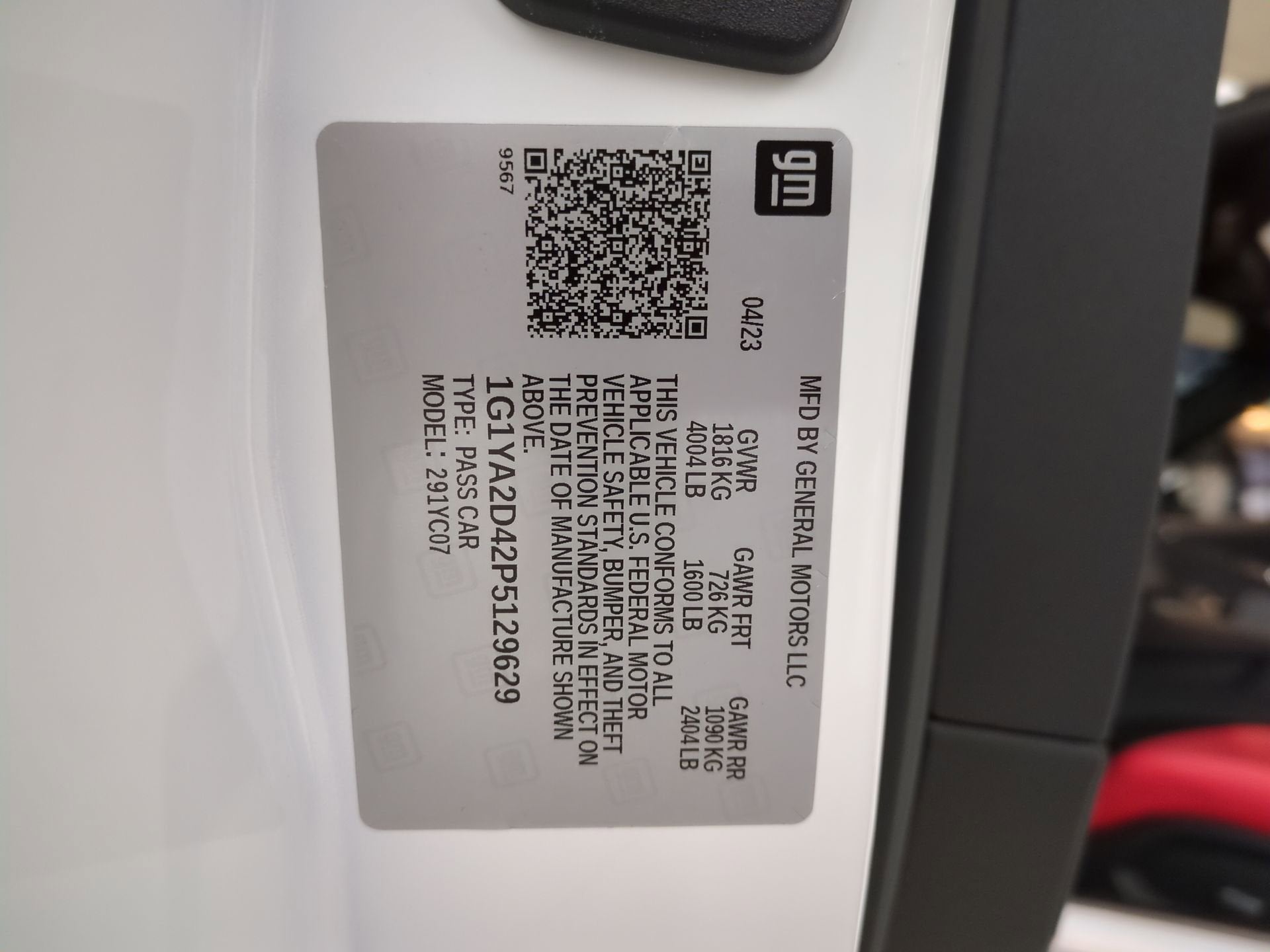 2023 Chevrolet Corvette Stingray 1LT