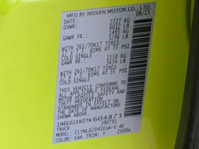 2026 Nissan Frontier PRO-4X