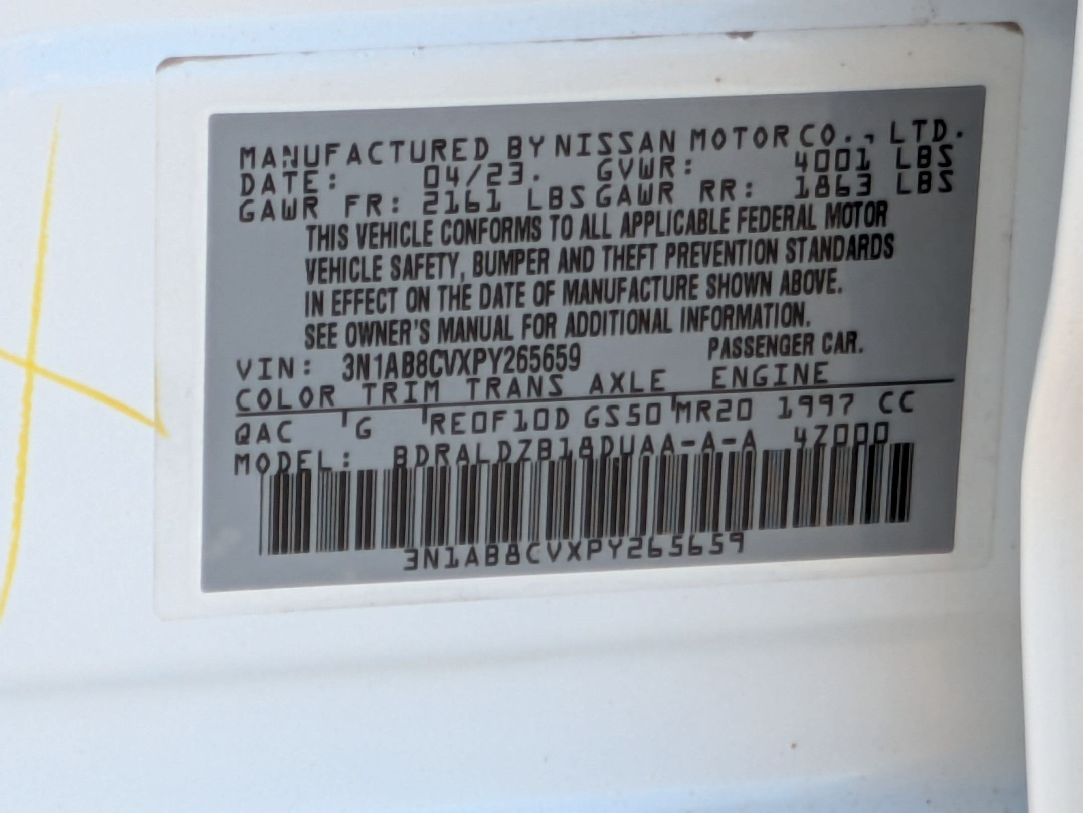 2023 Nissan Sentra SV