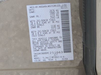 2023 Nissan Pathfinder Rock Creek