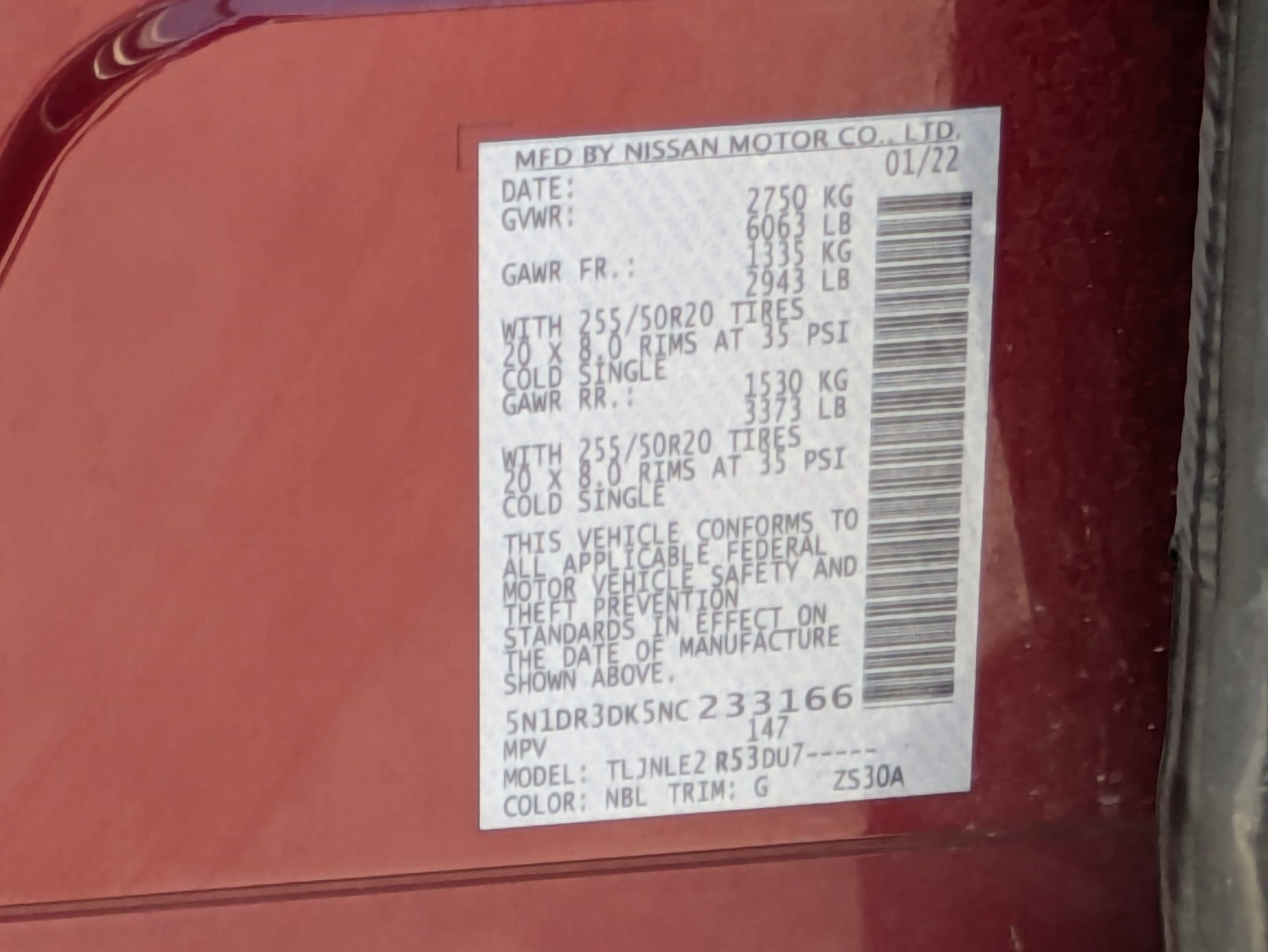 2022 Nissan Pathfinder Platinum