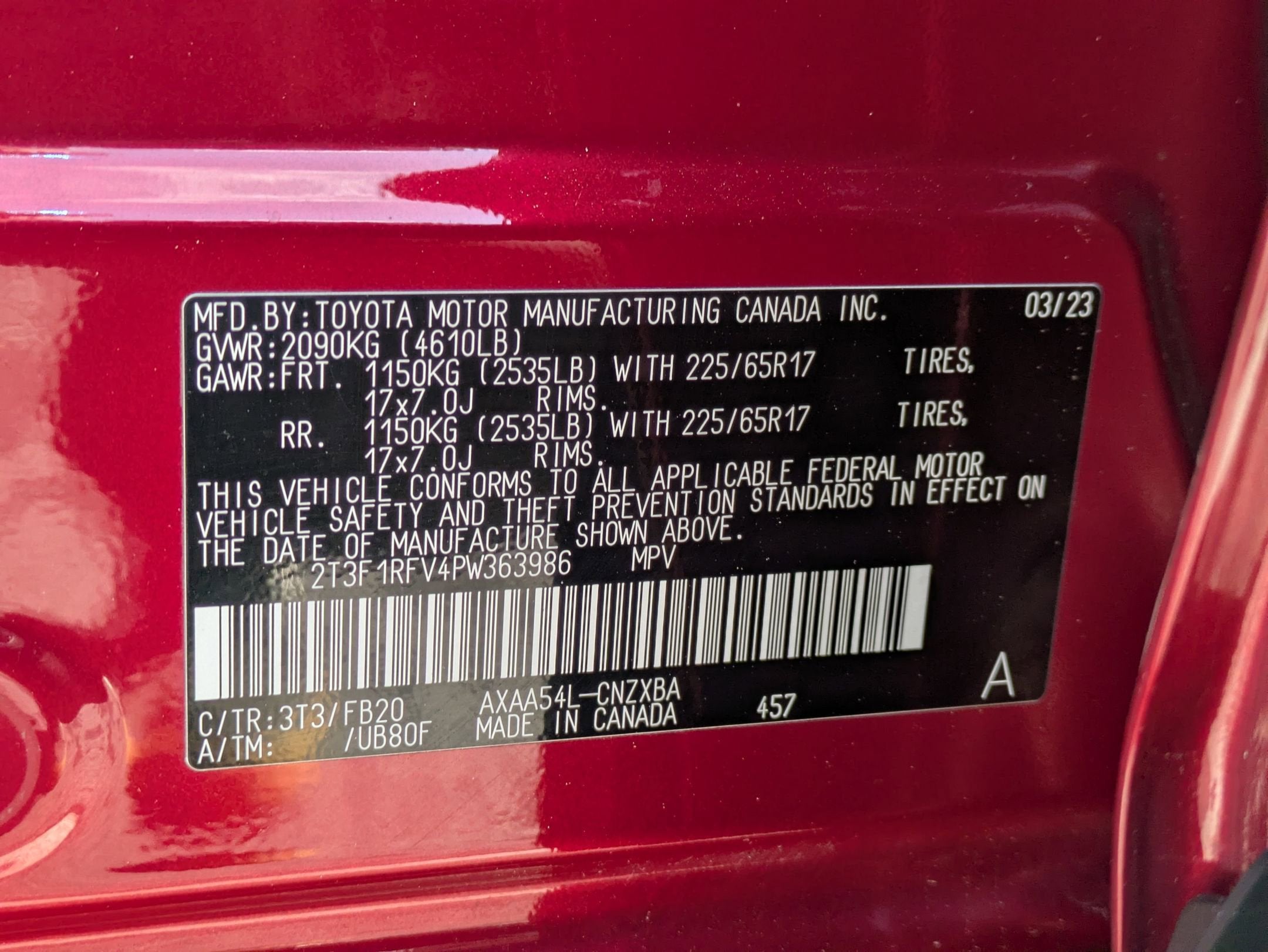 2023 Toyota RAV4 LE