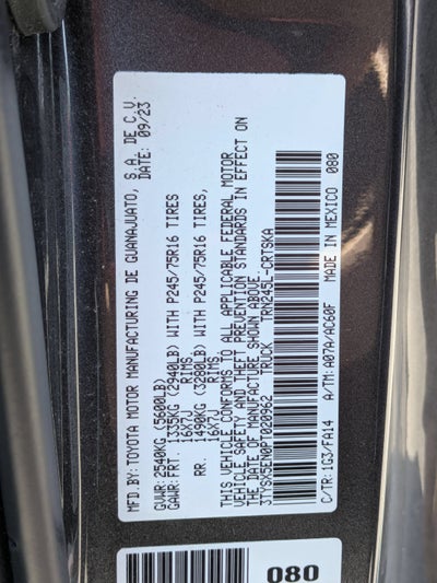 2023 Toyota Tacoma 4WD Base