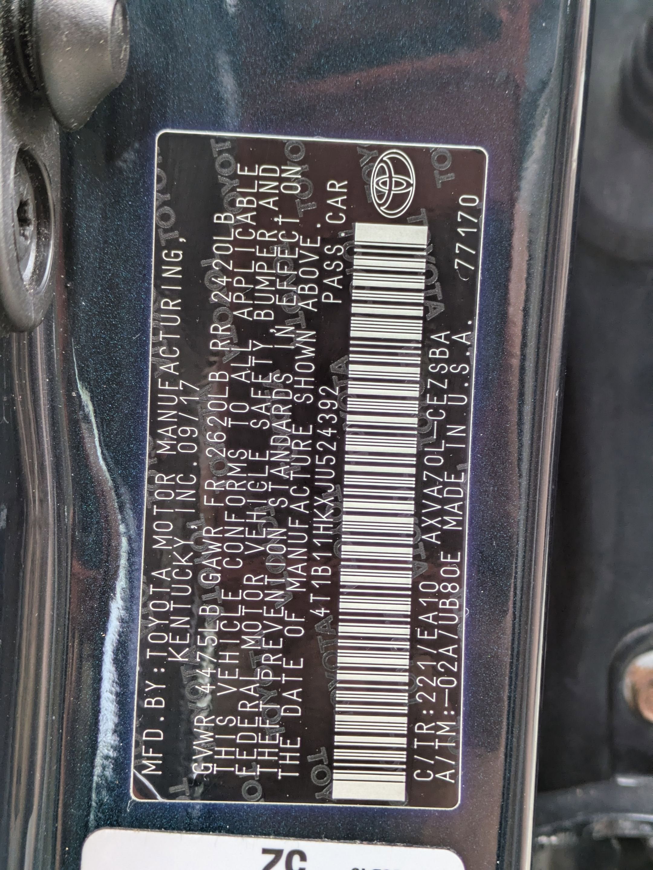 2018 Toyota Camry Base