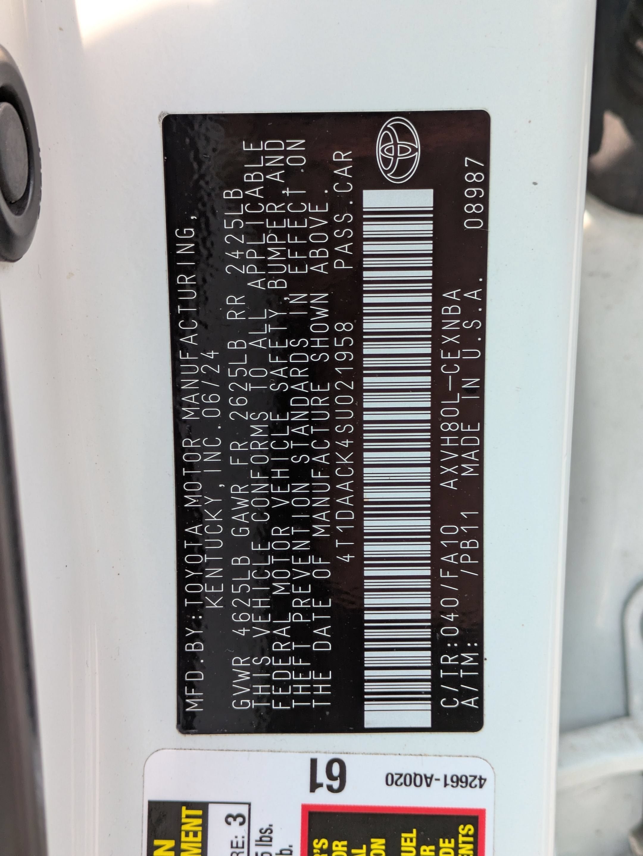 2025 Toyota Camry Base