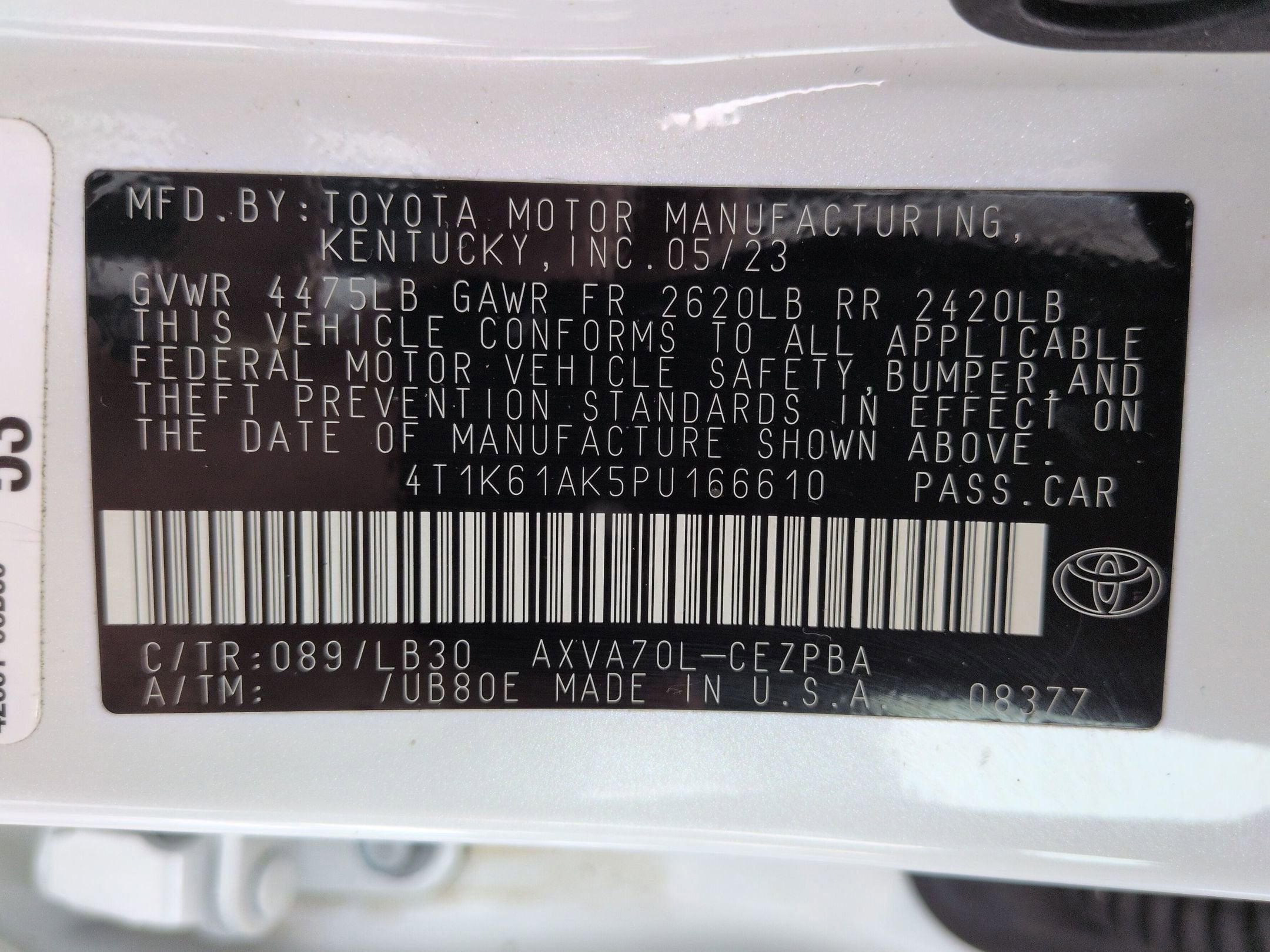 2023 Toyota Camry XSE