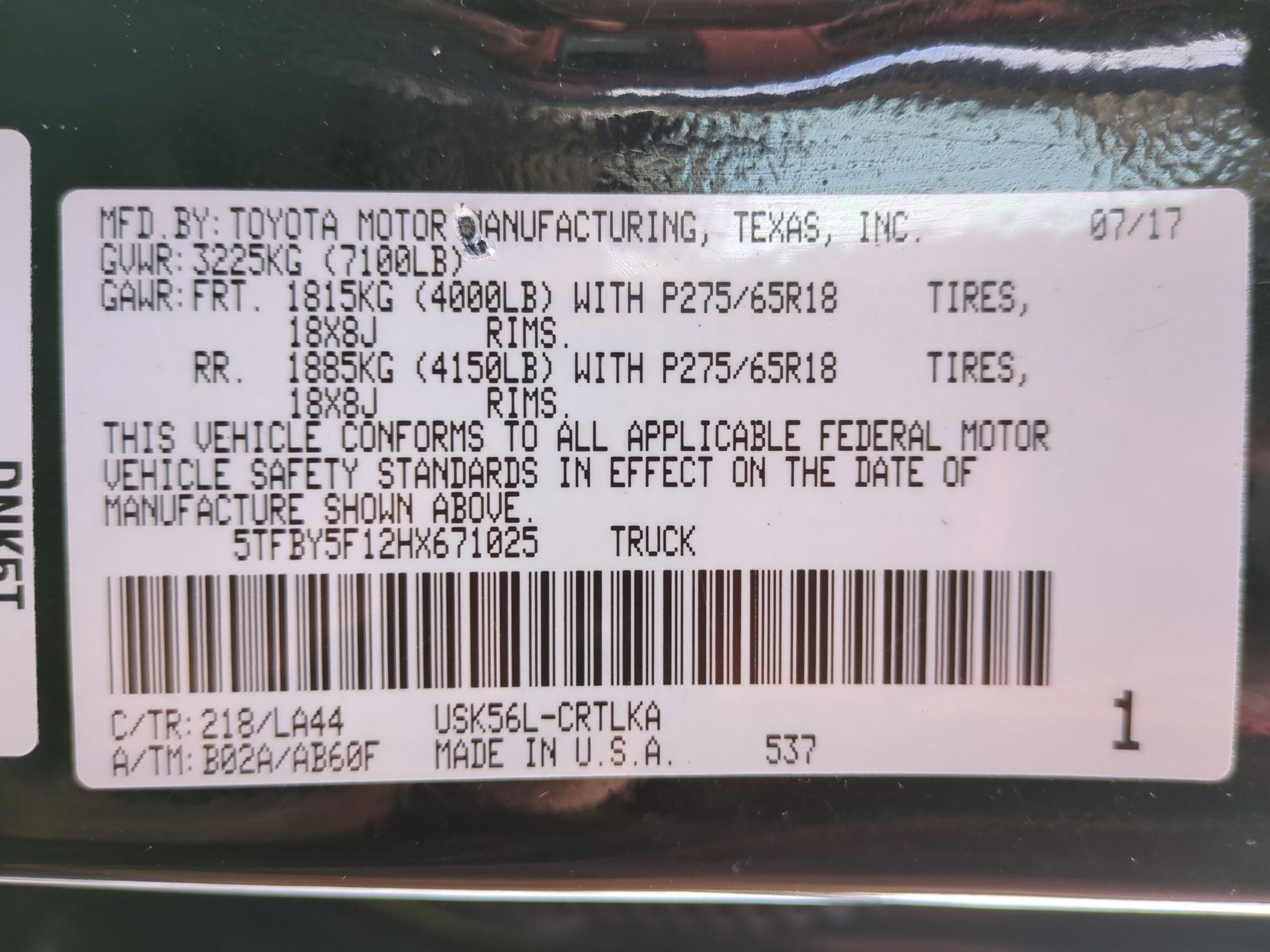 2017 Toyota Tundra 4WD Limited