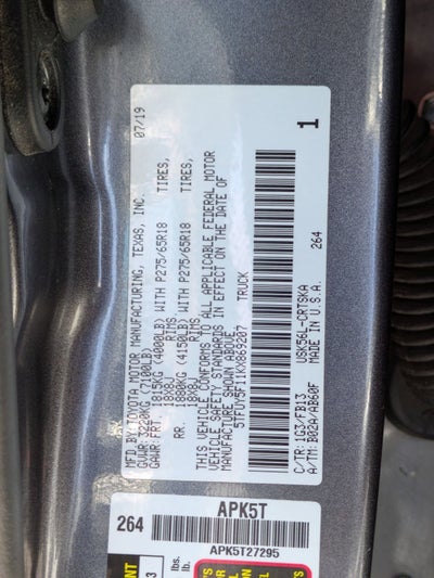 2019 Toyota Tundra 4WD Base