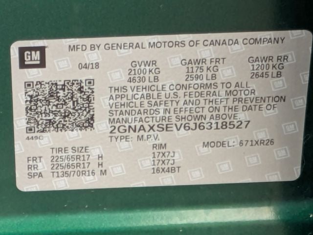 2018 Chevrolet Equinox LT