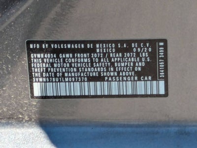 2020 Volkswagen Jetta 1.4T S