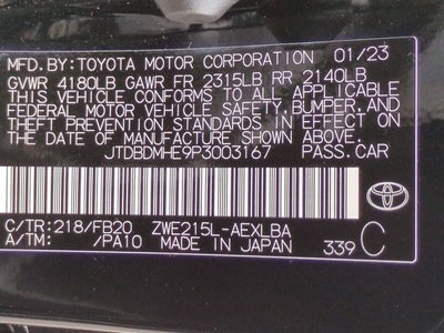 2023 Toyota Corolla Hybrid LE