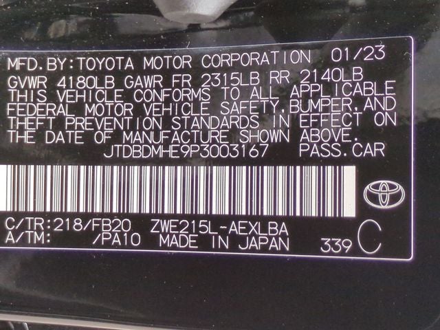 2023 Toyota Corolla Hybrid LE