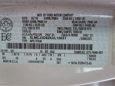 2019 Lincoln MKC Reserve