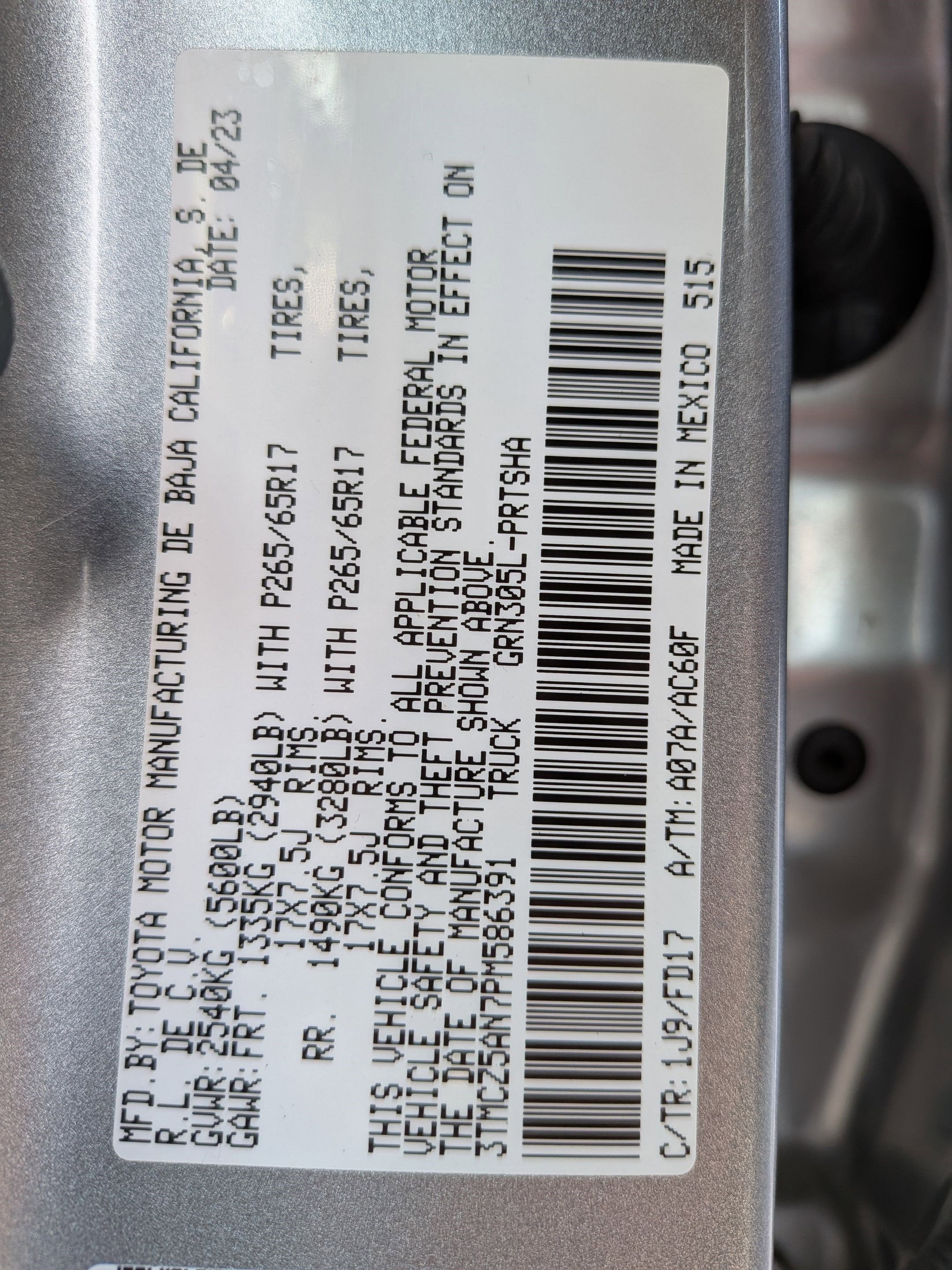 2023 Toyota Tacoma TRD Sport V6