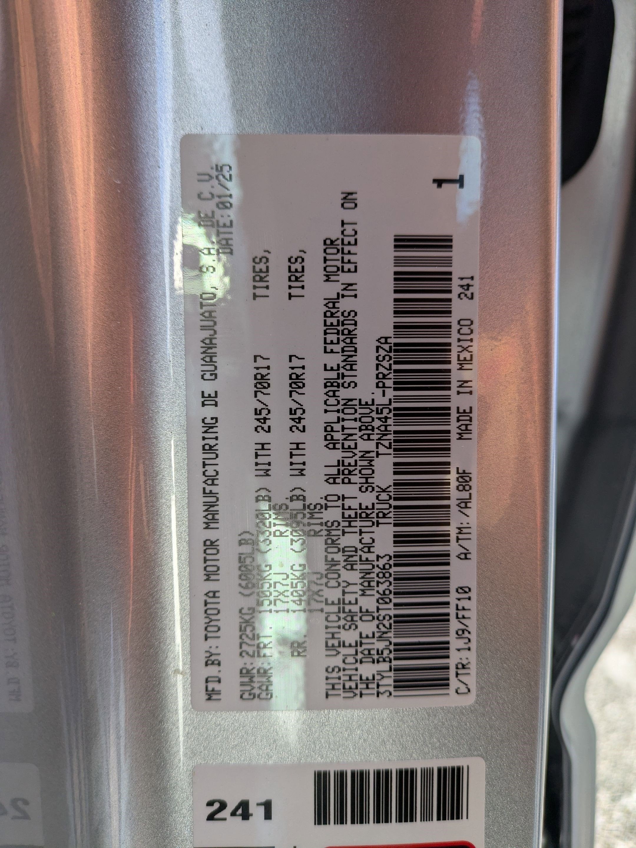 2025 Toyota Tacoma SR5