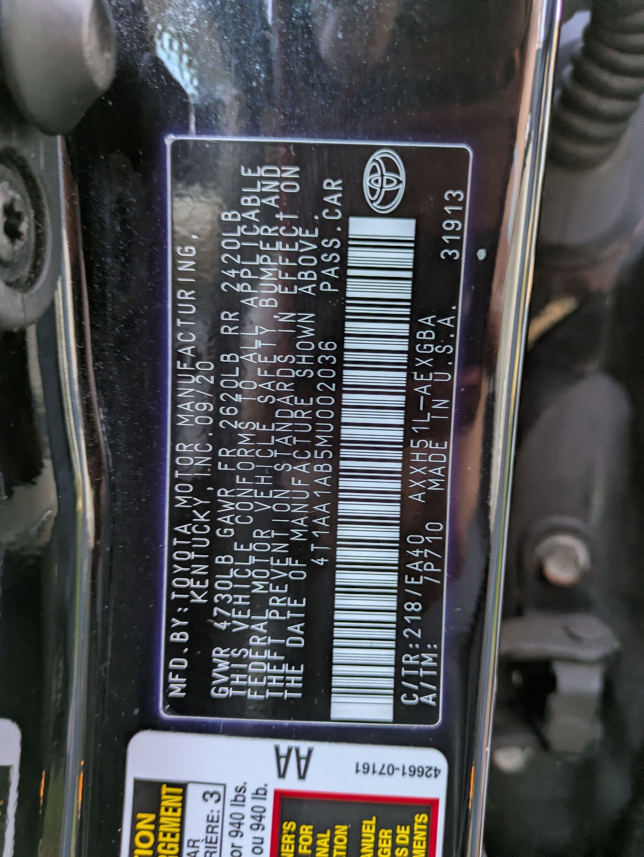 2021 Toyota Avalon Hybrid XLE Plus