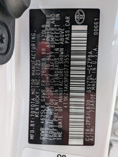 2023 Toyota Camry XSE V6