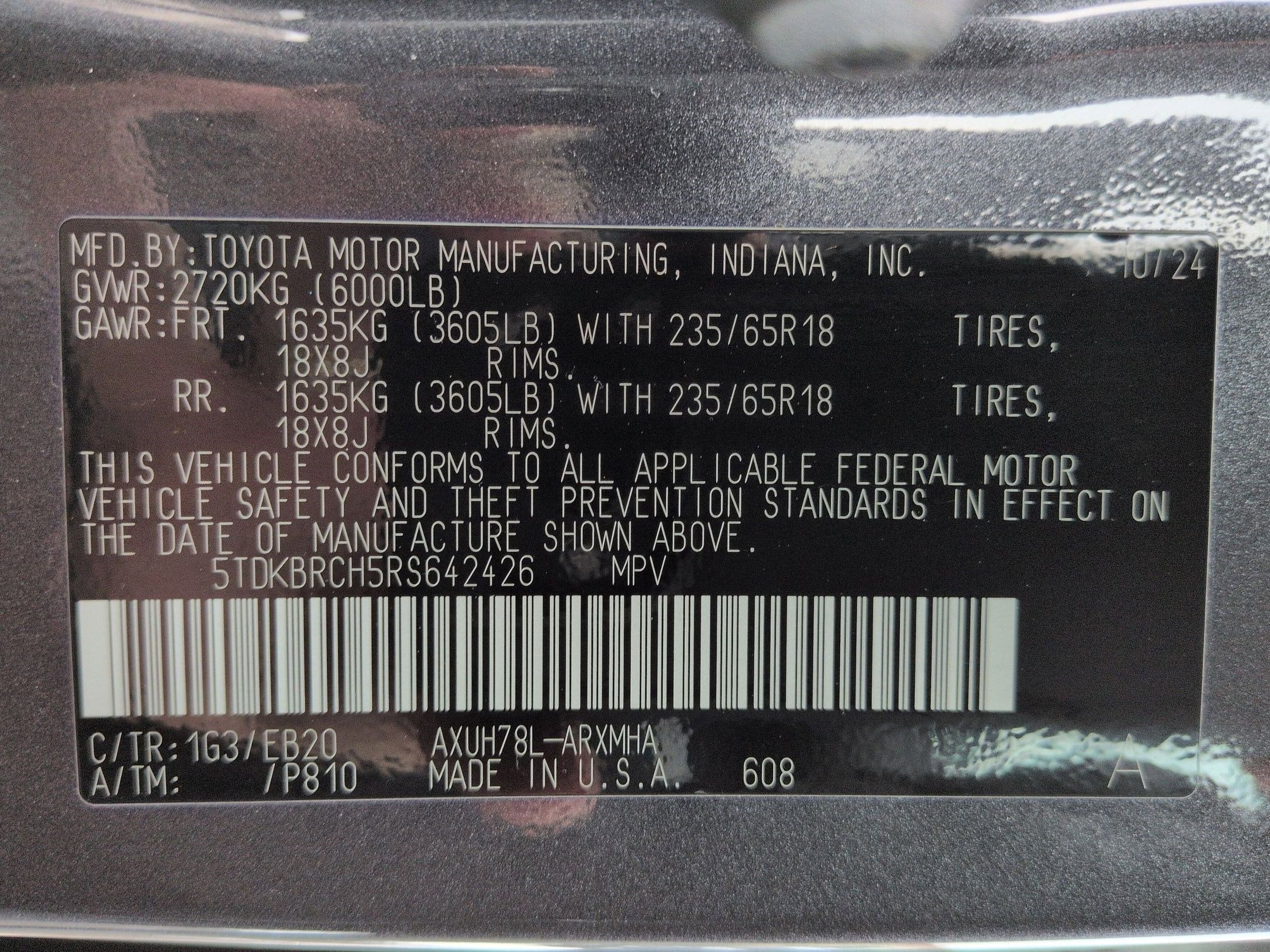 2024 Toyota Highlander Hybrid XLE