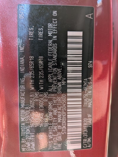 2023 Toyota Highlander XLE
