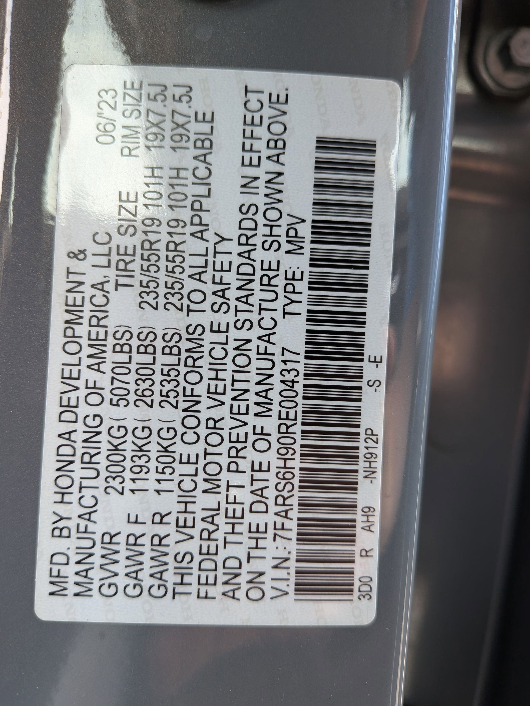 2024 Honda CR-V Hybrid Sport Touring