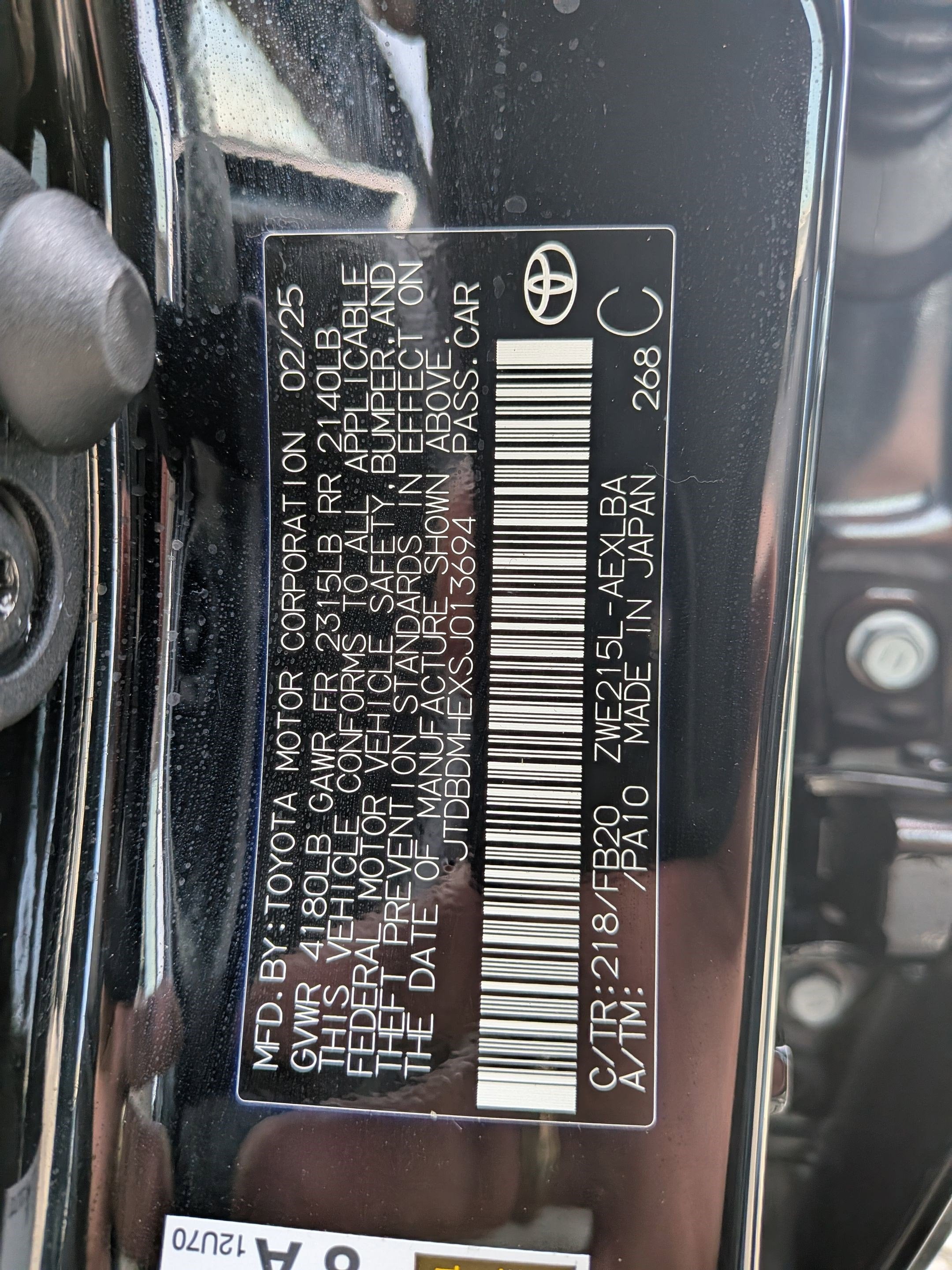 2025 Toyota Corolla Hybrid LE