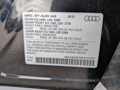 2023 Audi Q5 Sportback 45 S line Premium quattro