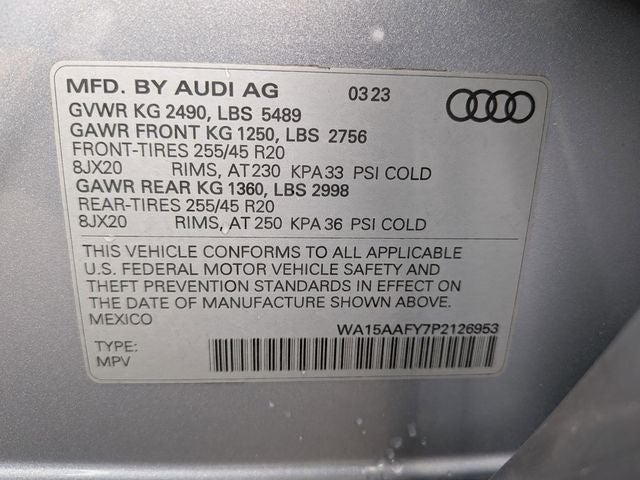 2023 Audi Q5 Sportback 45 S line Premium Plus quattro