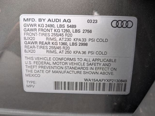 2023 Audi Q5 Sportback 45 S line Premium Plus quattro