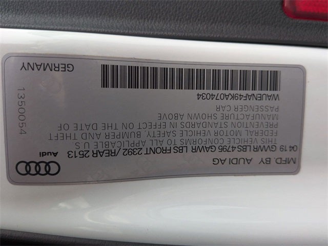 2019 Audi A4 2.0T Premium Plus quattro