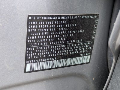 2022 Volkswagen Tiguan 2.0T SE