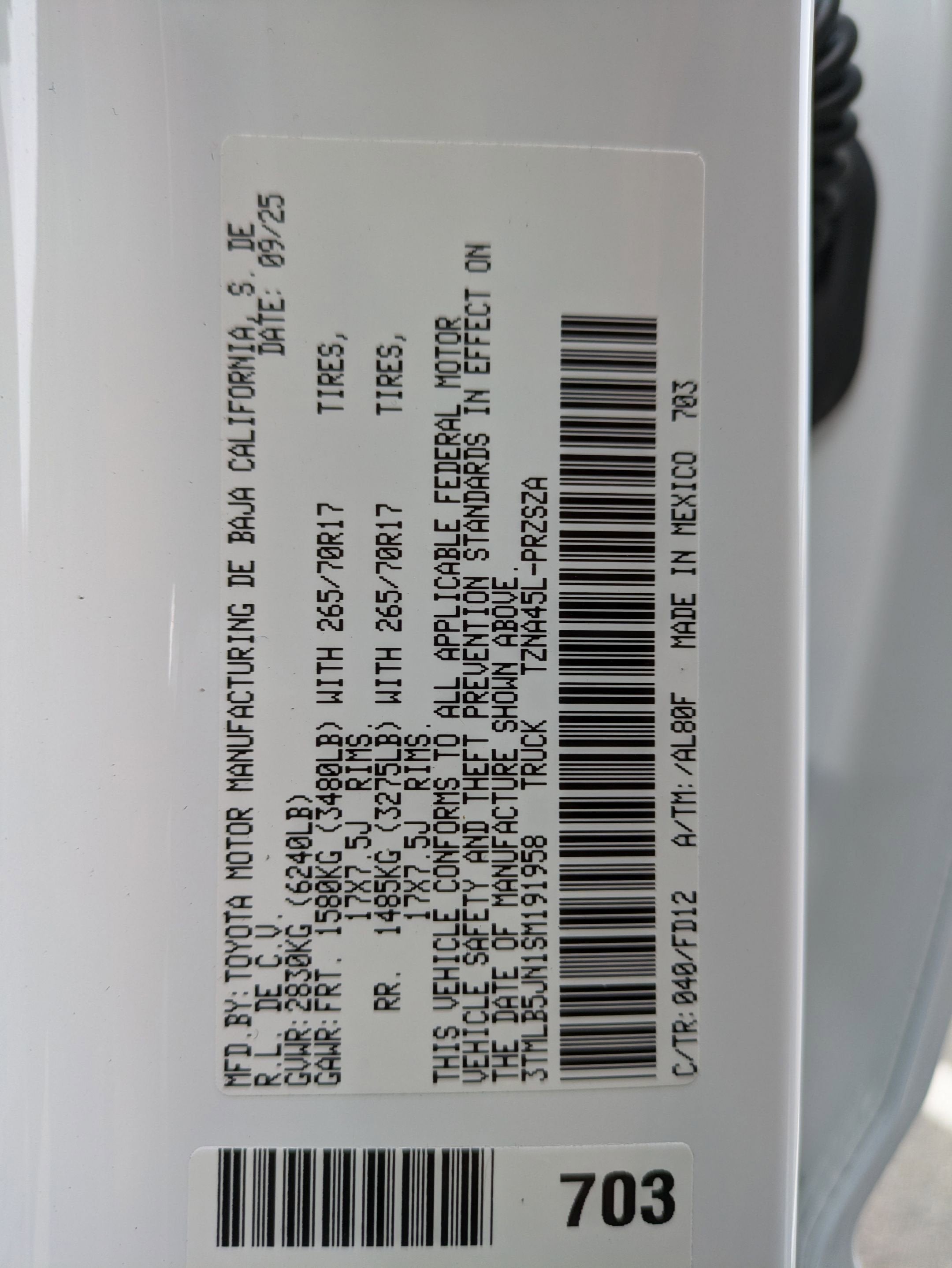 2025 Toyota Tacoma TRD Off-Road