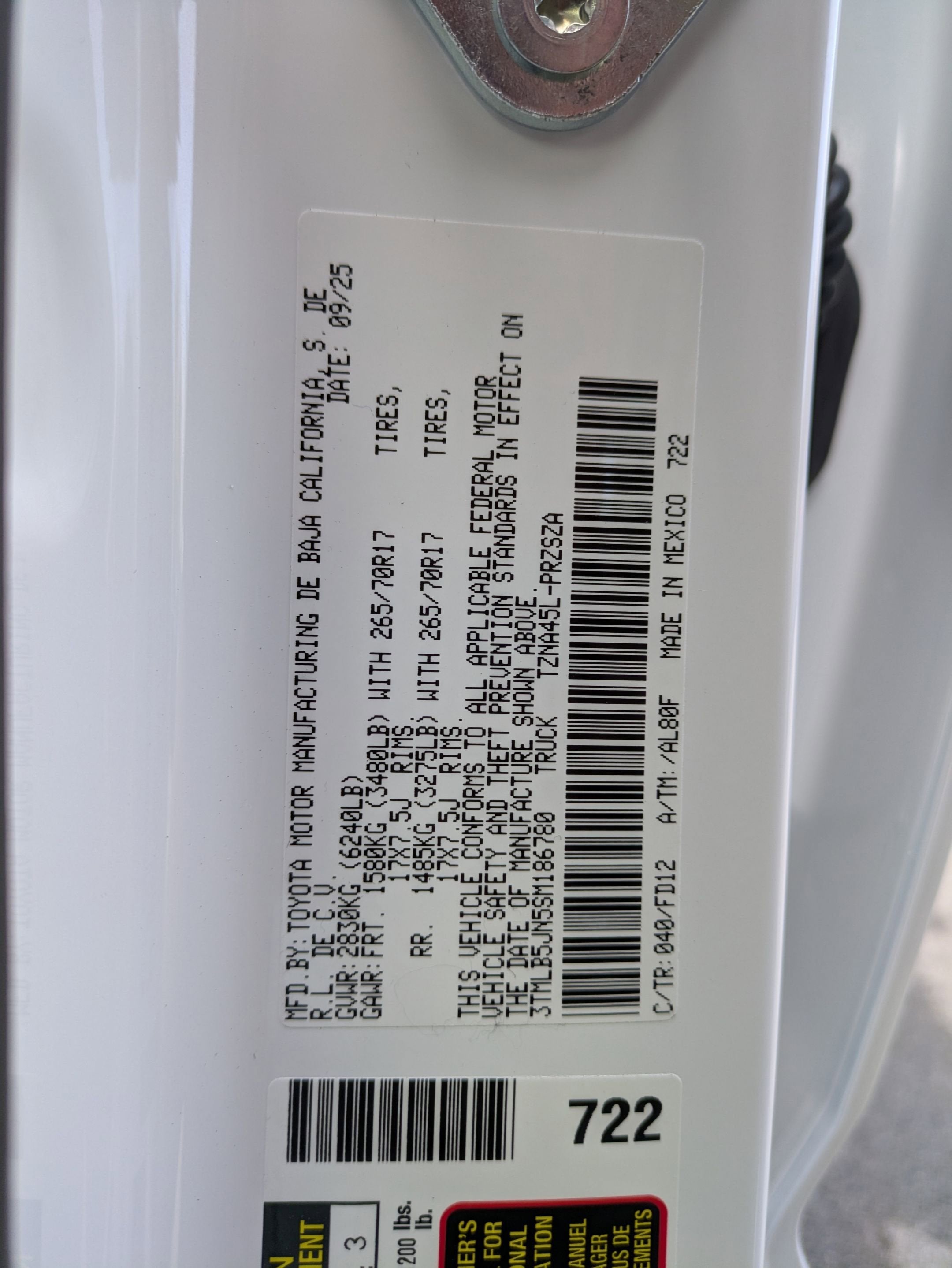 2025 Toyota Tacoma TRD Off-Road