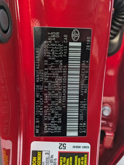 2026 Toyota Camry SE AWD