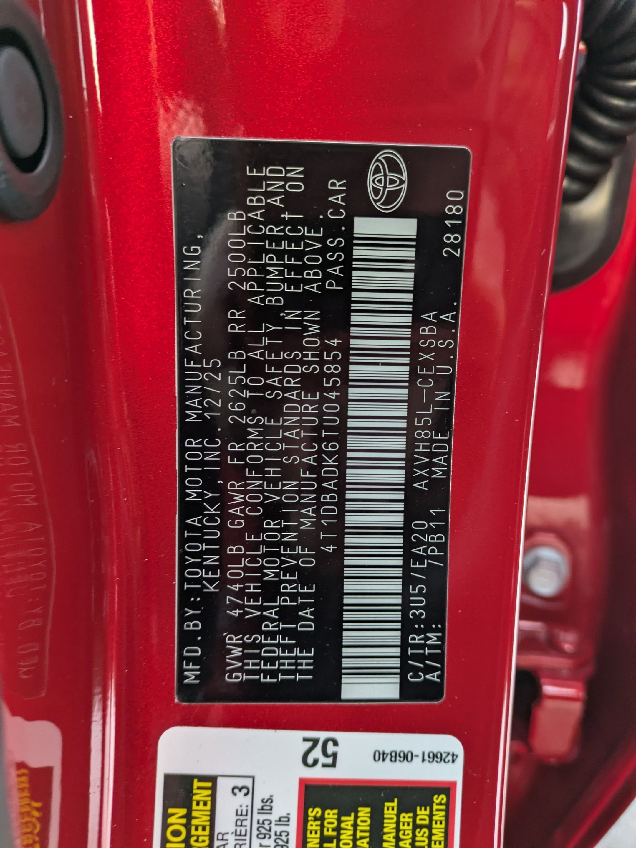 2026 Toyota Camry SE AWD