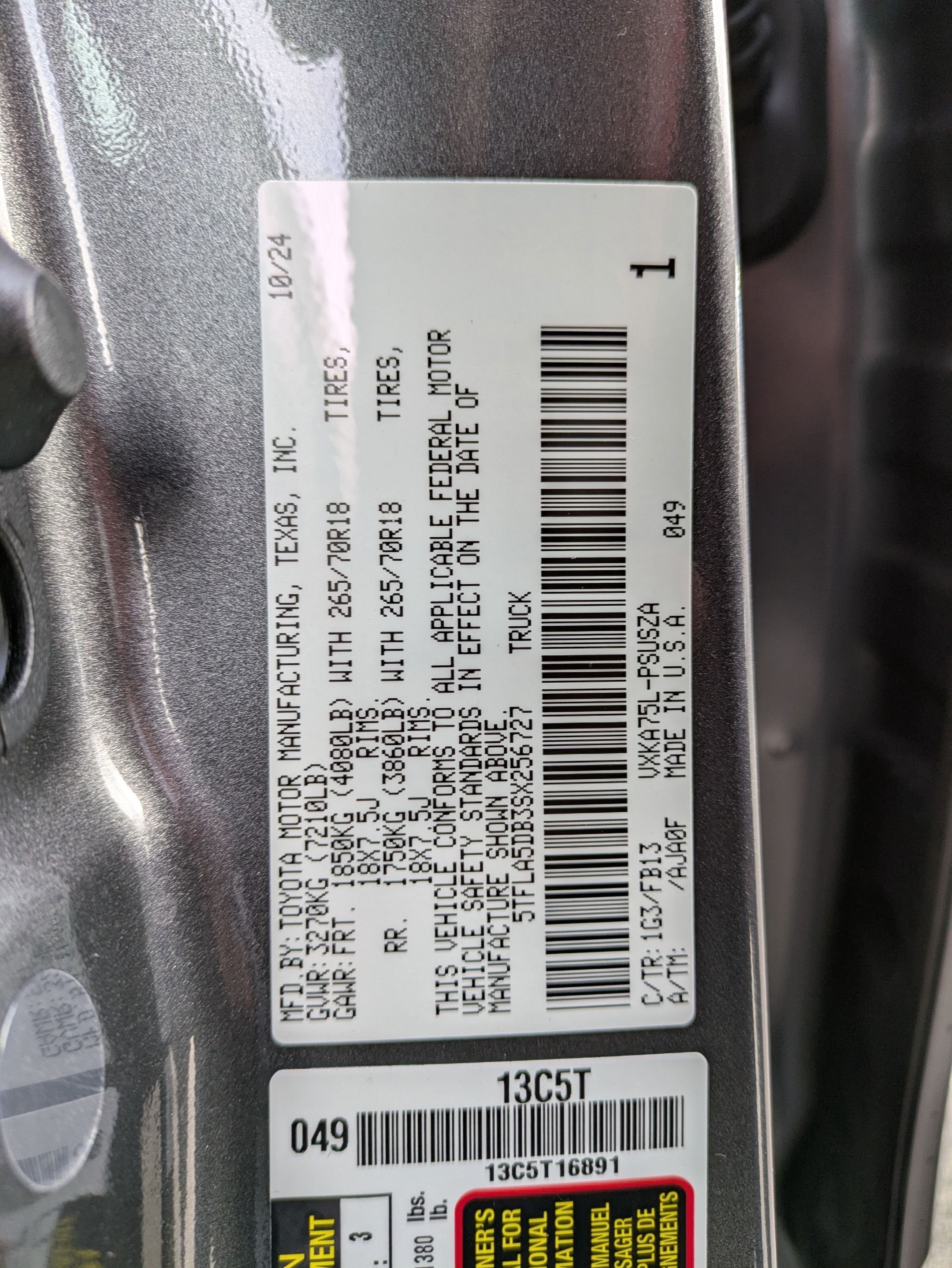 2025 Toyota Tundra SR5