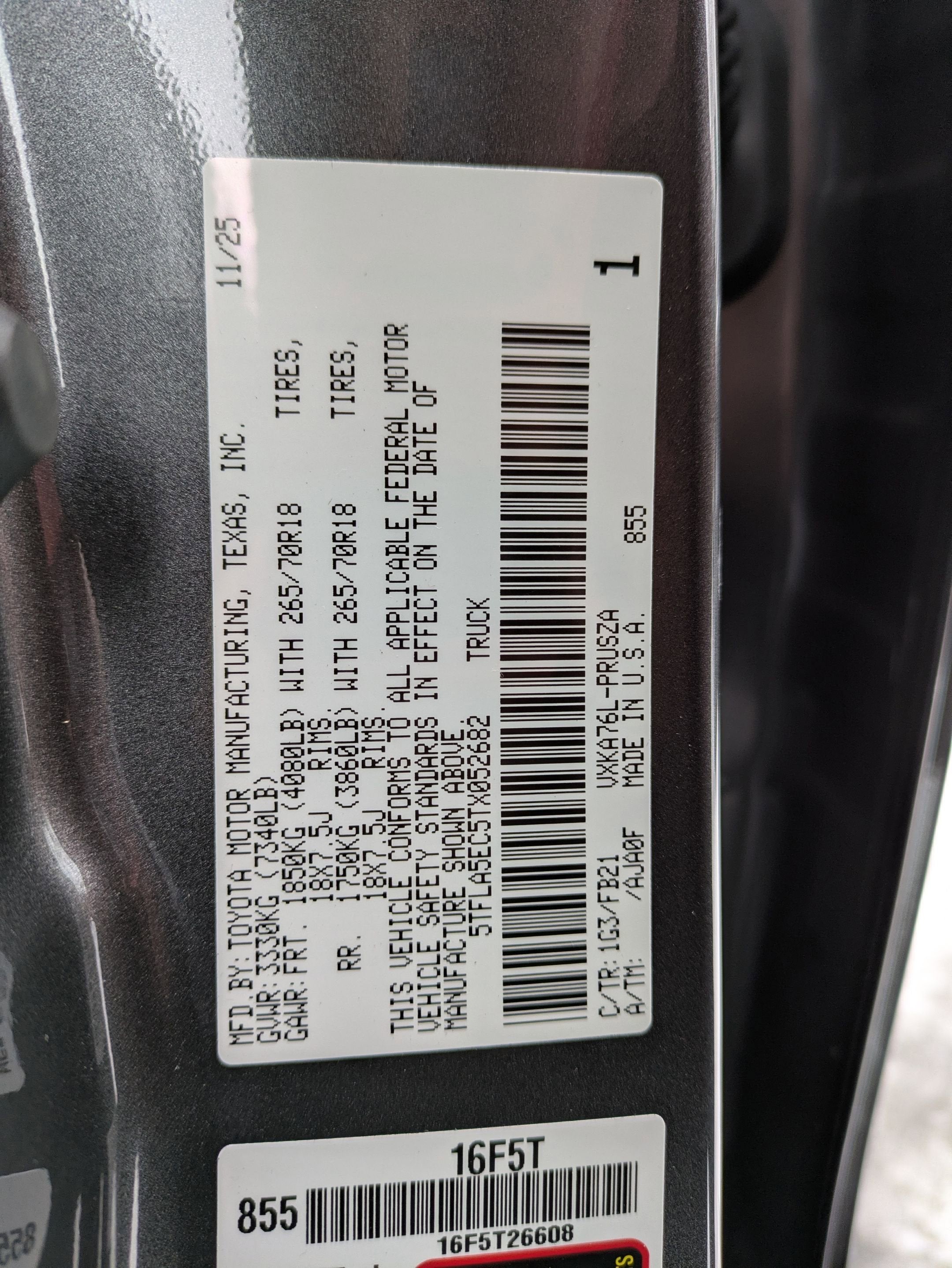 2026 Toyota Tundra SR5