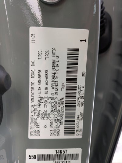 2026 Toyota Tundra 1794 Edition