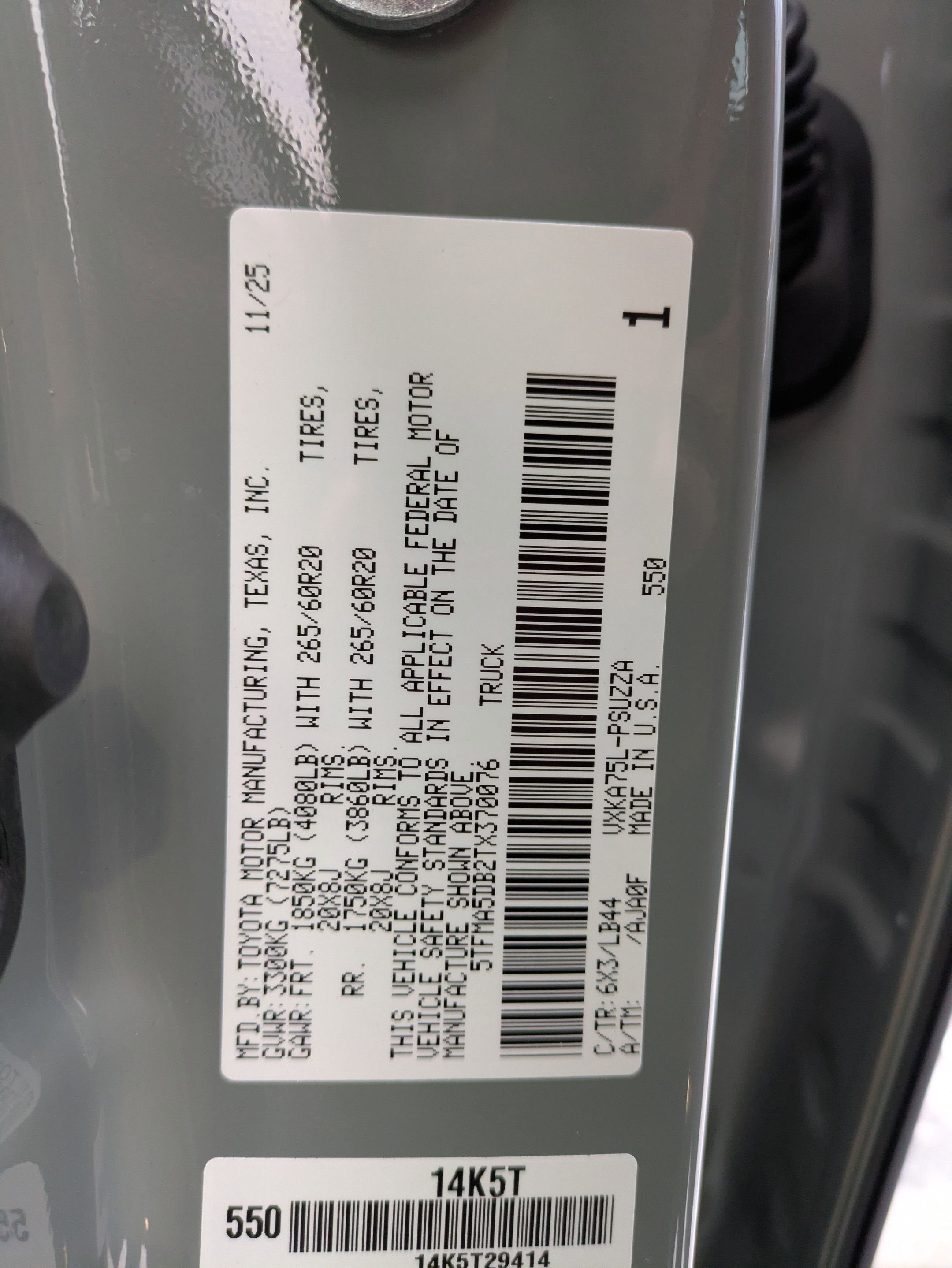 2026 Toyota Tundra 1794 Edition