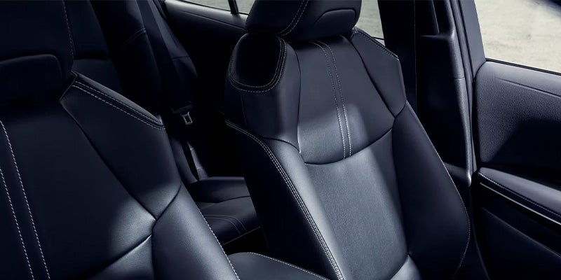 Seating in a Toyota Corolla