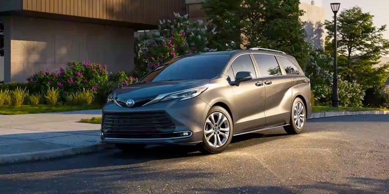 A gray Toyota Sienna
