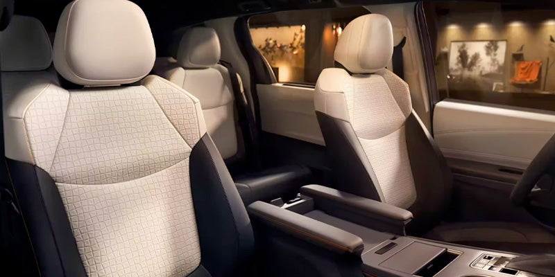 Seating in the Toyota Sienna