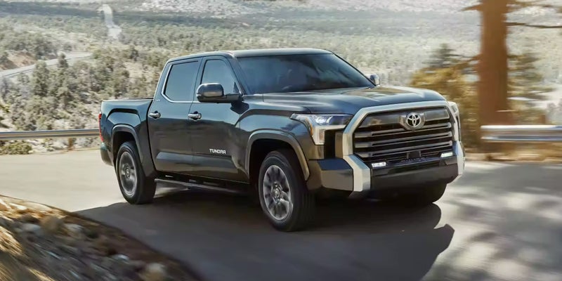 A Toyota Tundra driving