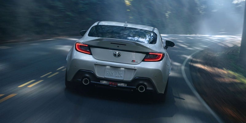 Rear view of Toyota GR86