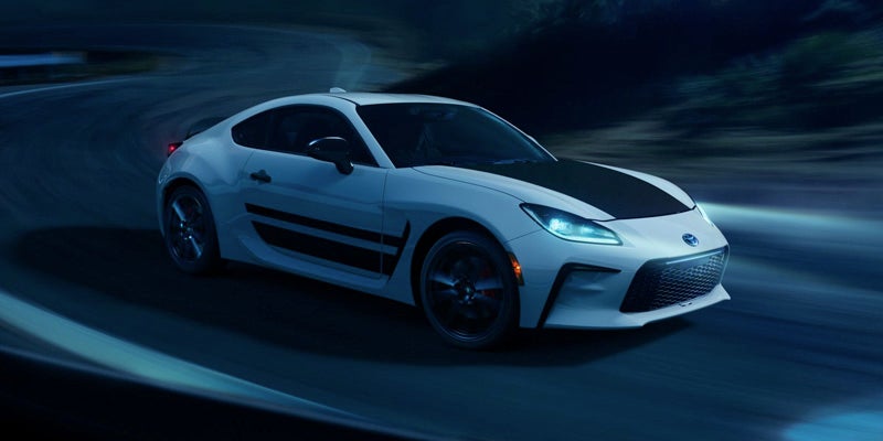 2024 Toyota GR86 driving at night