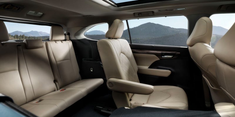 Seating in a Toyota Highlander