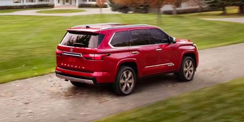 Side view of a Toyota Sequoia