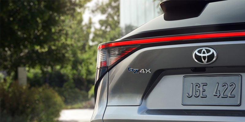 Taillights on a Toyota bZ4X