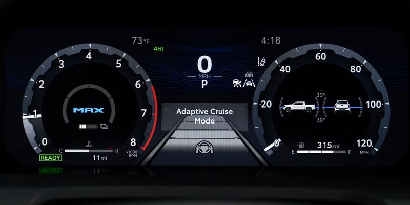 front console airbag of a 2025 Toyota Tacoma