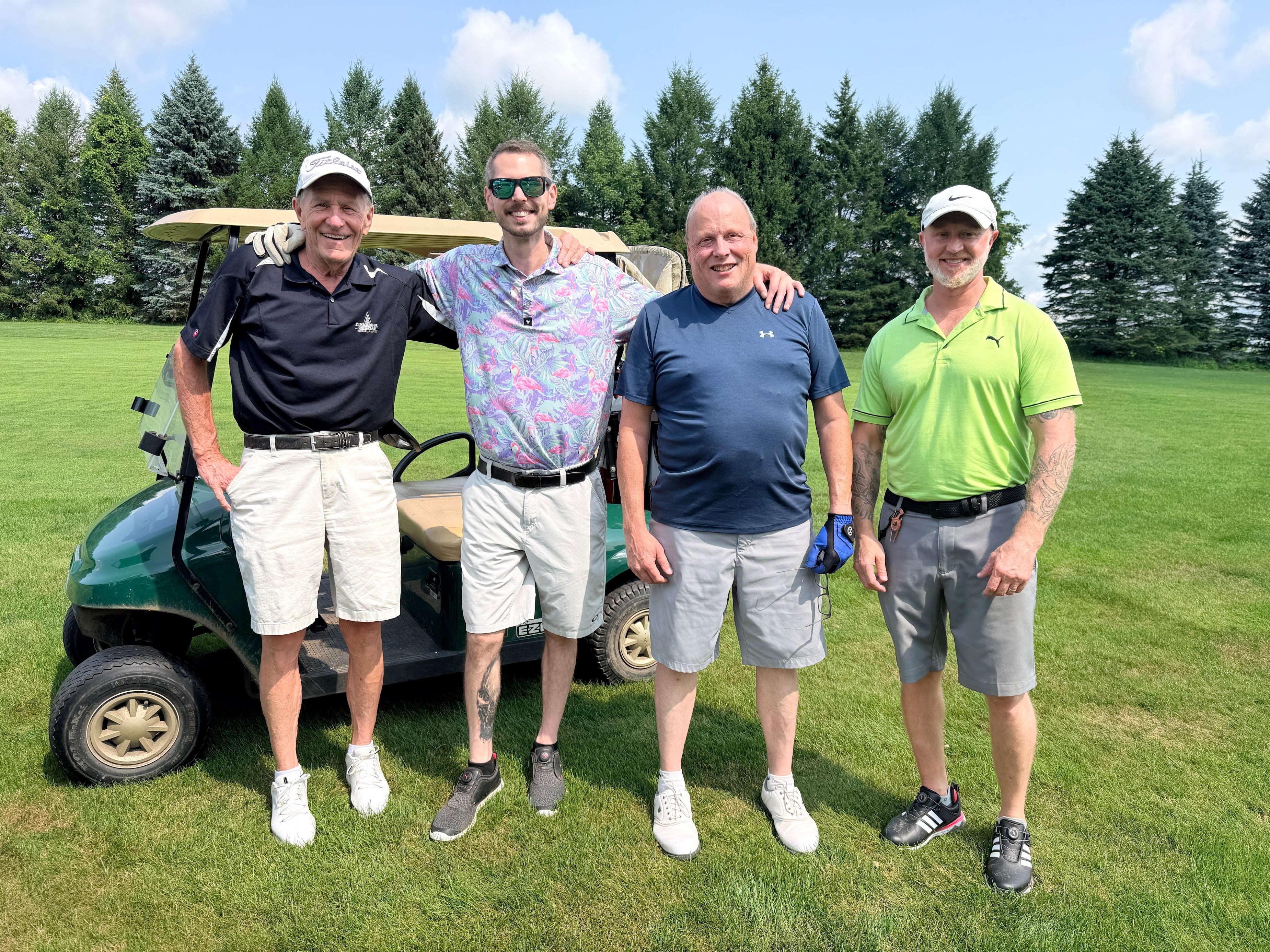 Steet Toyota of Johnstown Sales Team for Steet Ponte Auto Group Golf Tournament 